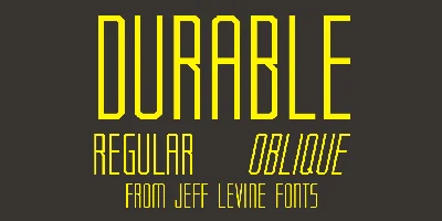 Durable JNL Font