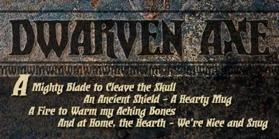 Dwarven Axe BB Font