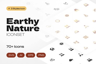 Earthy Icons Set