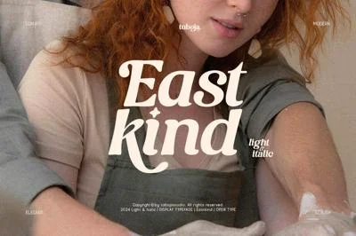 East Kind | Light-Italic Serif Font