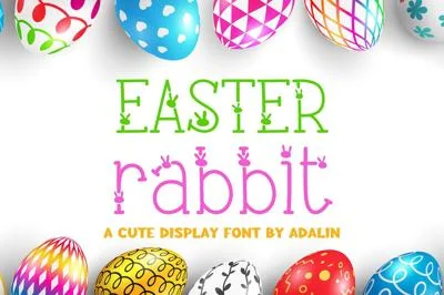 Easter Rabbit - Display Font