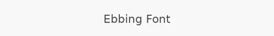 Ebbing Font