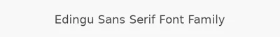Edingu Sans Serif Font Family