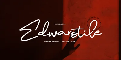 Edwarstile Signature Font
