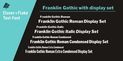 EF Franklin Gothic Font