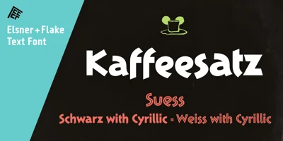 EF Kaffeesatz Font