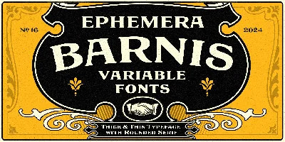 EFCO Barnis Font