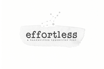 Effortless - Typewriter Font Free Download