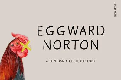 Eggward – A Quick Hand-Lettered Font