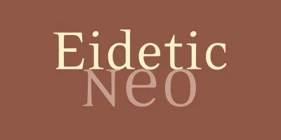 Eidetic Neo Font