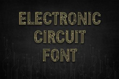 Electronic Circuit Font Free Download