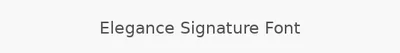 Elegance Signature Font