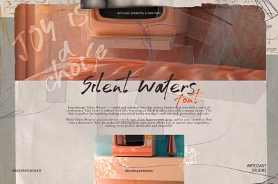 Elegant Inky Font - Silent Waters Free Download