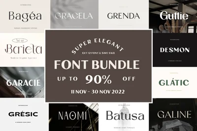 Elegant Modern Bundle Fonts