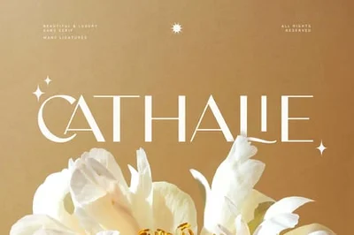 Elegant Sans Serif Font Cathalie