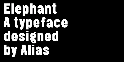 Elephant Font