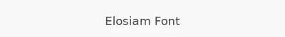 Elosiam Font