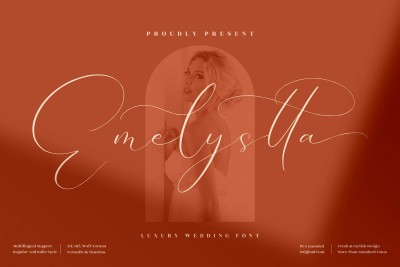 Emelystta Wedding Script Font
