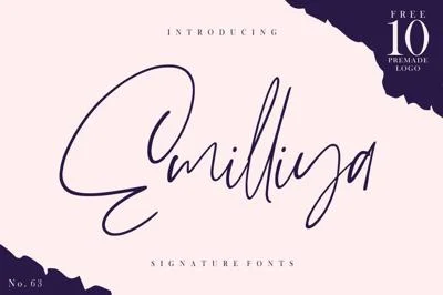 Emilliya // Luxury Signature Font