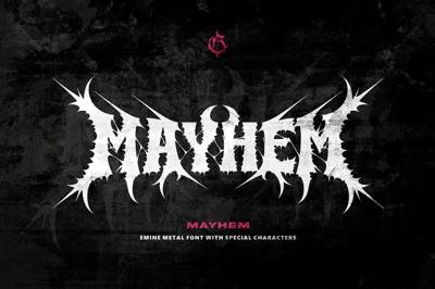 Emine Metal font (Mayhem)