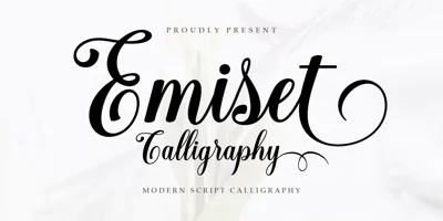 Emiset Calligraphy Font