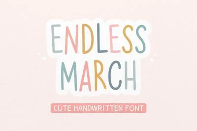 Endless March Font - Bold Font