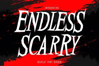 Endless Scarry - Display font horror