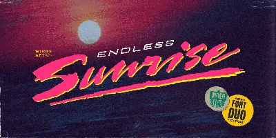 Endless Sunrise Font