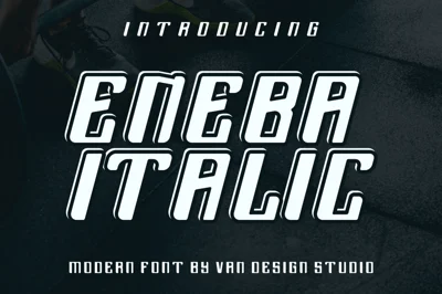 ENEBA ITALIC Font