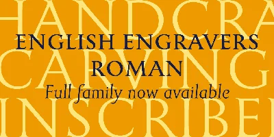 English Engravers Roman Font