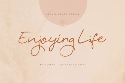 Enjoying Life Script Font Free Download
