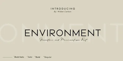 Environment Font