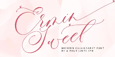Ermin Sweet love Font