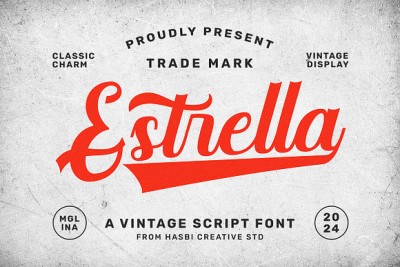 Estrella - Vintage Script Font