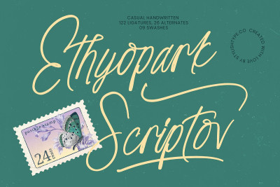 Ethyopark Scriptov Handwritten Font