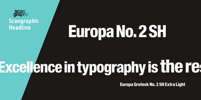 Europa Grotesk No. 2 SH Font