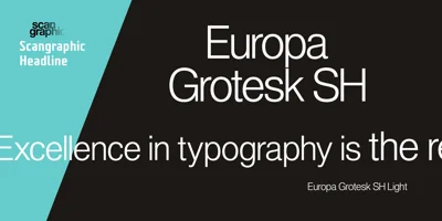 Europa Grotesk SH Font
