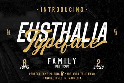 Eusthalia Typeface Family (6 Fonts) Free Download