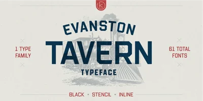 Evanston Tavern Font
