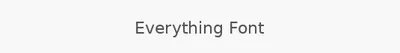 Everything Font