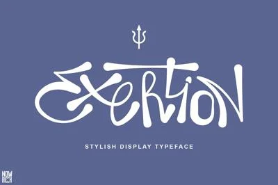 Exertion Display Typeface Grafiti