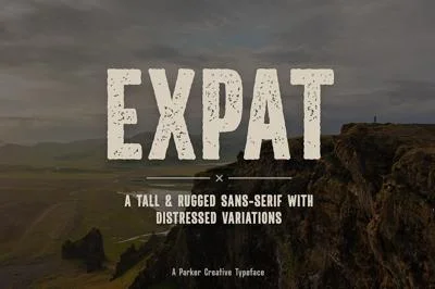 Expat Rugged Adventure Font