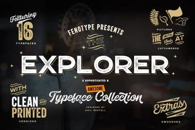 Explorer 21 Fonts Collection