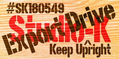 Export Drive Font