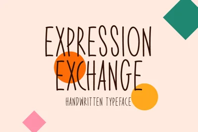 Expression Exchange Typeface