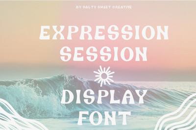 Expression Session Display Font Free Download