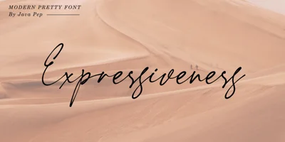 Expressiveness Font