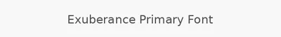 Exuberance Primary Font