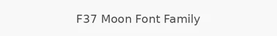 F37 Moon Font Family