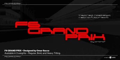 F6 Grand Prix Font